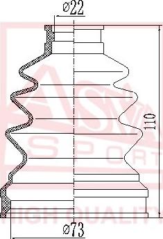 ASVA ASBT-SZ33 - Joint-soufflet, arbre de commande cwaw.fr