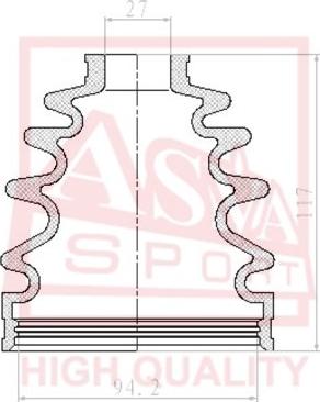 ASVA ASBT-T51 - Joint-soufflet, arbre de commande cwaw.fr