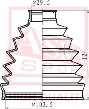 ASVA ASBT-T52 - Joint-soufflet, arbre de commande cwaw.fr