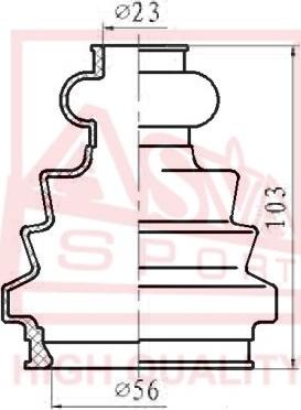 ASVA ASBT-T5M1 - Joint-soufflet, arbre de commande cwaw.fr