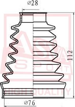 ASVA ASBT-T5M2 - Joint-soufflet, arbre de commande cwaw.fr