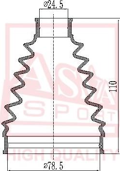 ASVA ASBT-TD1 - Joint-soufflet, arbre de commande cwaw.fr