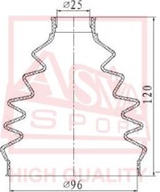 ASVA ASBT-TG - Joint-soufflet, arbre de commande cwaw.fr