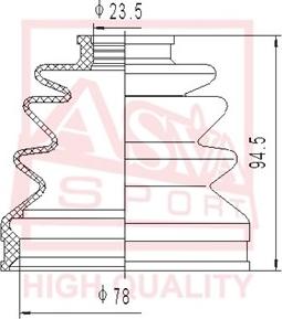 ASVA ASBT-TRB - Joint-soufflet, arbre de commande cwaw.fr