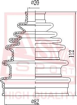 ASVA ASBT-UN - Joint-soufflet, arbre de commande cwaw.fr