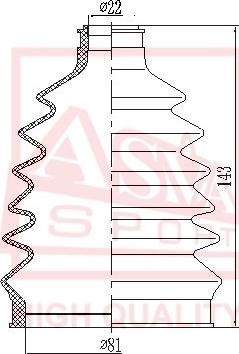 ASVA ASBT-VGR - Joint-soufflet, arbre de commande cwaw.fr