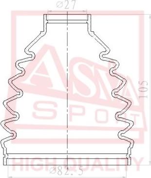 ASVA ASBT-ZZE15 - Joint-soufflet, arbre de commande cwaw.fr