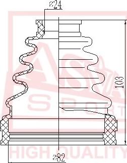 ASVA BT-IN909 - Joint-soufflet, arbre de commande cwaw.fr