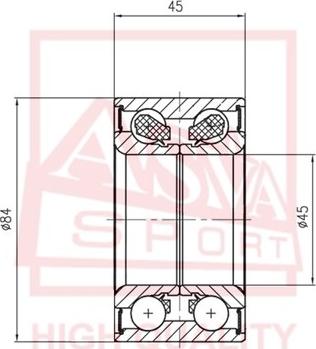 ASVA DAC45840045 - Roulement de roue cwaw.fr