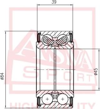 ASVA DAC45840041-39 - Roulement de roue cwaw.fr