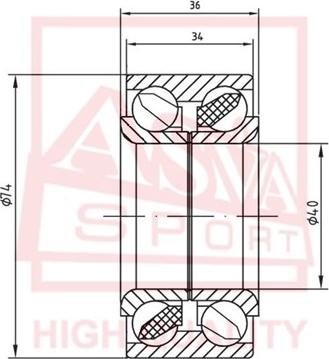 ASVA DAC40740036-34 - Roulement de roue cwaw.fr