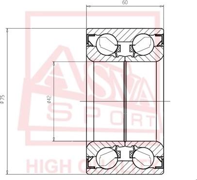 ASVA DAC42750060 - Roulement de roue cwaw.fr