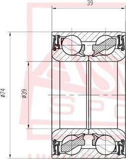 ASVA DAC39740039 - Roulement de roue cwaw.fr