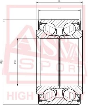 ASVA DAC388033-36 - Roulement de roue cwaw.fr