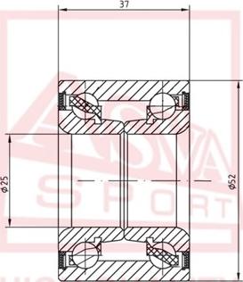 ASVA DAC25520037 - Roulement de roue cwaw.fr