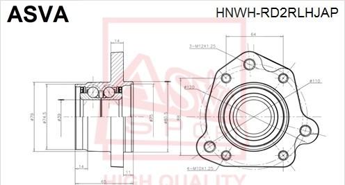 ASVA HNWH-RD2RLHJAP - Moyeu de roue cwaw.fr