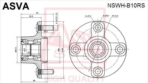 ASVA NSWH-B10RS - Moyeu de roue cwaw.fr