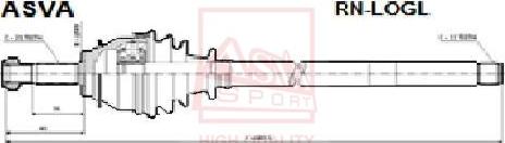 ASVA RN-LOGL - Jeu de joints, arbre de transmission cwaw.fr