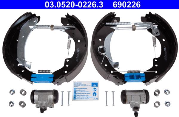 ATE 03.0520-0226.3 - Jeu de mâchoires de frein cwaw.fr