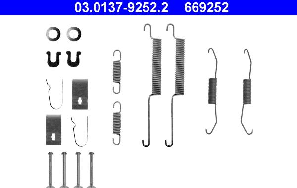 ATE 03.0137-9252.2 - Kit d'accessoires, mâchoire de frein cwaw.fr