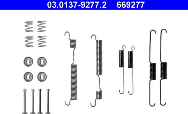 ATE 03.0137-9277.2 - Kit d'accessoires, mâchoire de frein cwaw.fr