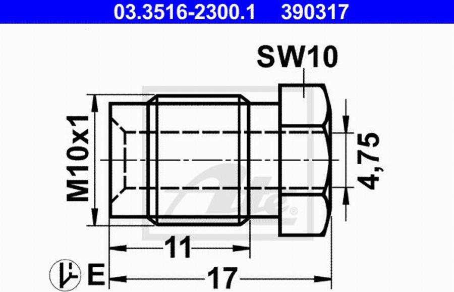 ATE 11.9571-9954.2 - Étrier de frein cwaw.fr