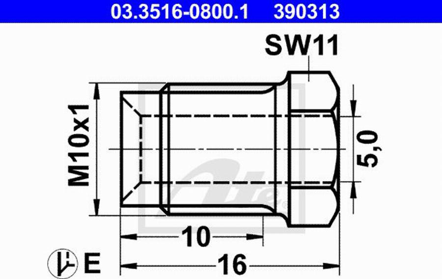 ATE 11.9571-9953.2 - Étrier de frein cwaw.fr