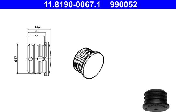 ATE 11.8190-0067.1 - Bouchon d'étanchéité / de protection cwaw.fr