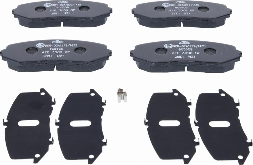 ATE 13.0460-5609.2 - Kit de plaquettes de frein, frein à disque cwaw.fr