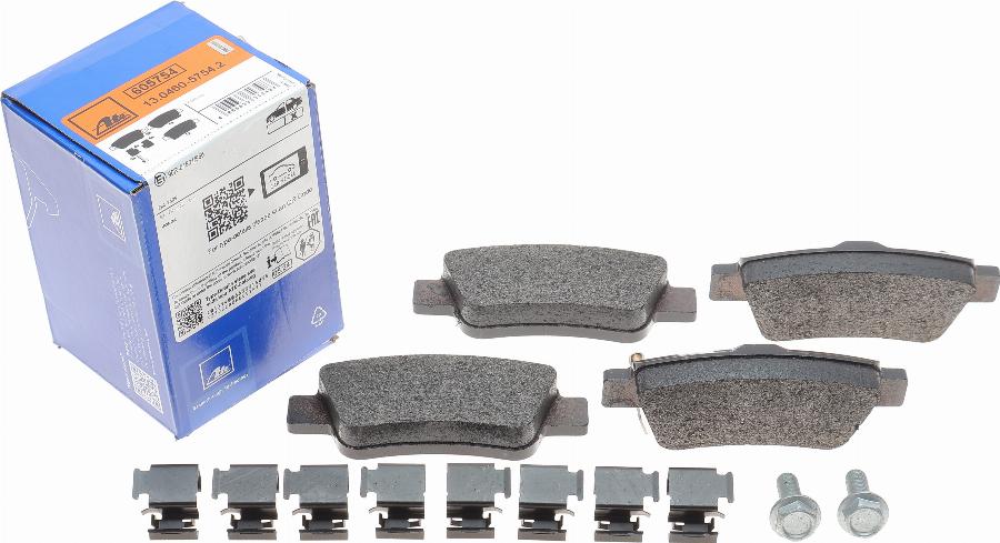 ATE 13.0460-5754.2 - Kit de plaquettes de frein, frein à disque cwaw.fr