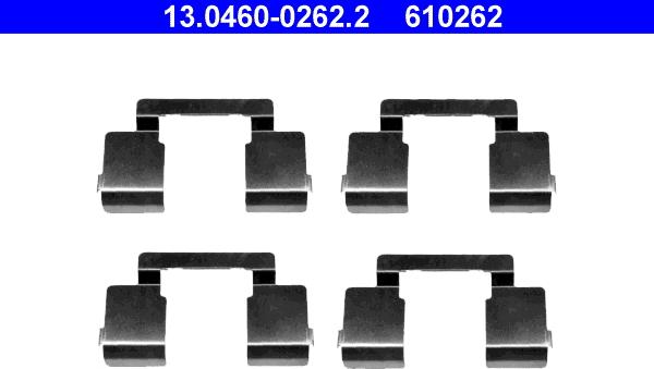 ATE 13.0460-0262.2 - Kit d'accessoires, plaquette de frein à disque cwaw.fr