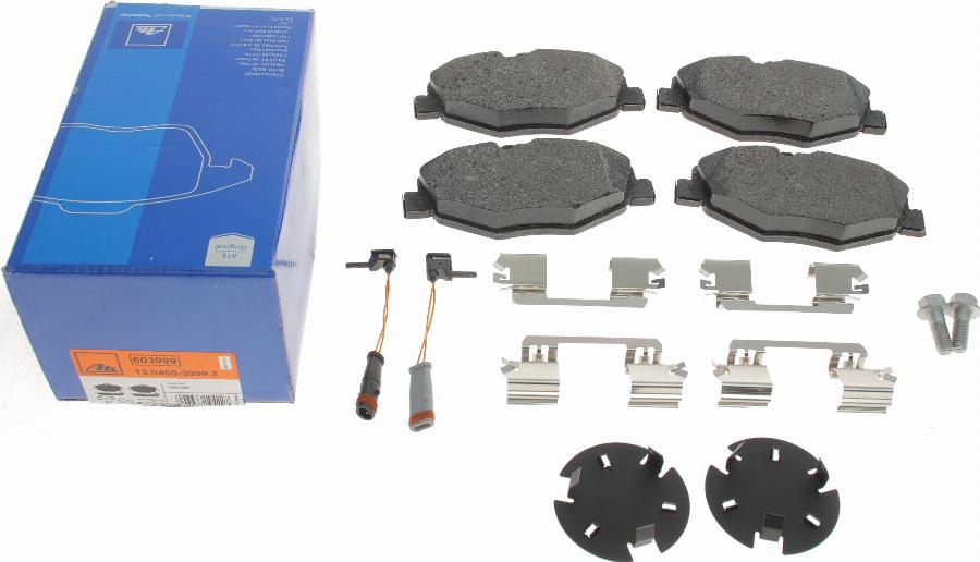 ATE 13.0460-3999.2 - Kit de plaquettes de frein, frein à disque cwaw.fr