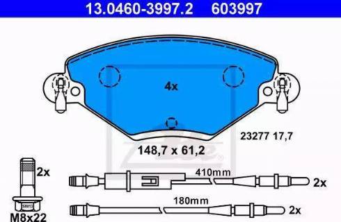 Alpha Brakes HKP-CT-041 - Kit de plaquettes de frein, frein à disque cwaw.fr