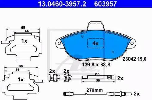 Alpha Brakes HKP-FT-031 - Kit de plaquettes de frein, frein à disque cwaw.fr