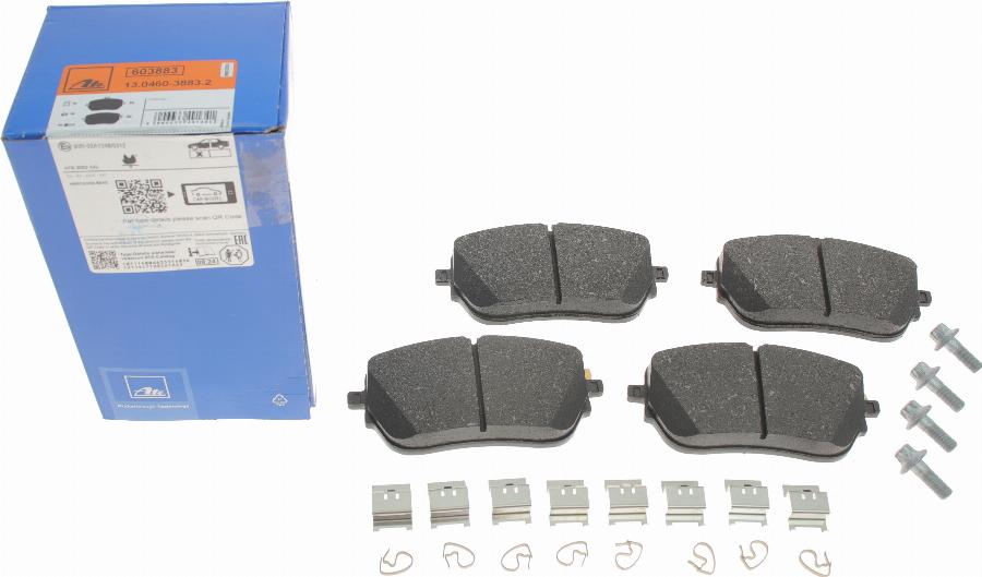 ATE 13.0460-3883.2 - Kit de plaquettes de frein, frein à disque cwaw.fr