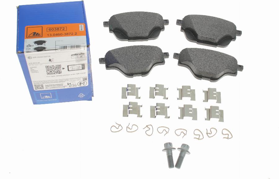 ATE 13.0460-3872.2 - Kit de plaquettes de frein, frein à disque cwaw.fr