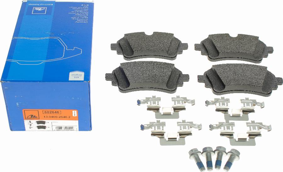 ATE 13.0460-2646.2 - Kit de plaquettes de frein, frein à disque cwaw.fr