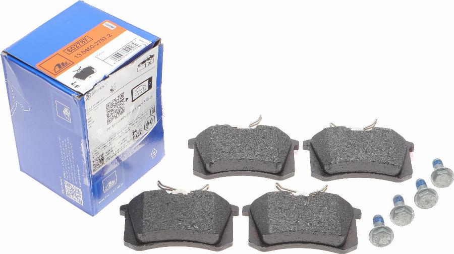 ATE 13.0460-2787.2 - Kit de plaquettes de frein, frein à disque cwaw.fr