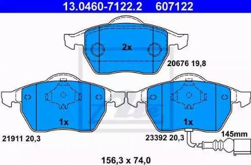 Alpha Brakes HKP-AU-027 - Kit de plaquettes de frein, frein à disque cwaw.fr