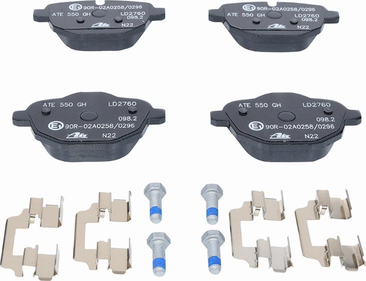 ATE 13.0470-2760.2 - Kit de plaquettes de frein, frein à disque cwaw.fr