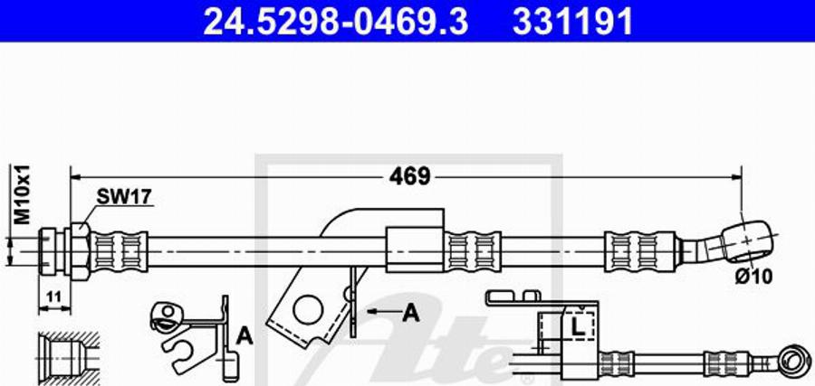 ATE 24.6241-1703.7 - Étrier de frein cwaw.fr