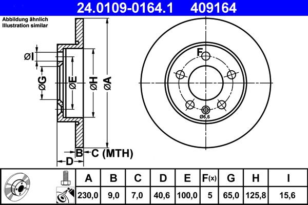 ATE 24.0109-0164.1 - Disque de frein cwaw.fr