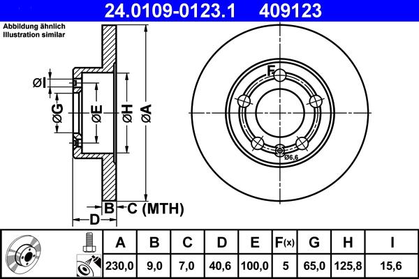 ATE 24.0109-0123.1 - Disque de frein cwaw.fr