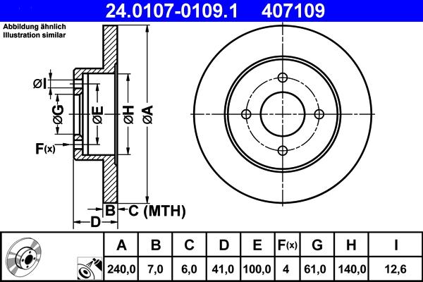 ATE 24.0107-0109.1 - Disque de frein cwaw.fr