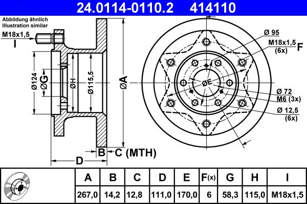 ATE 24.0114-0110.2 - Disque de frein cwaw.fr