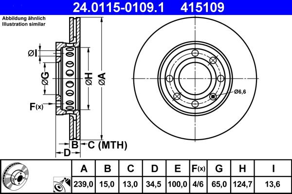 ATE 24.0115-0109.1 - Disque de frein cwaw.fr