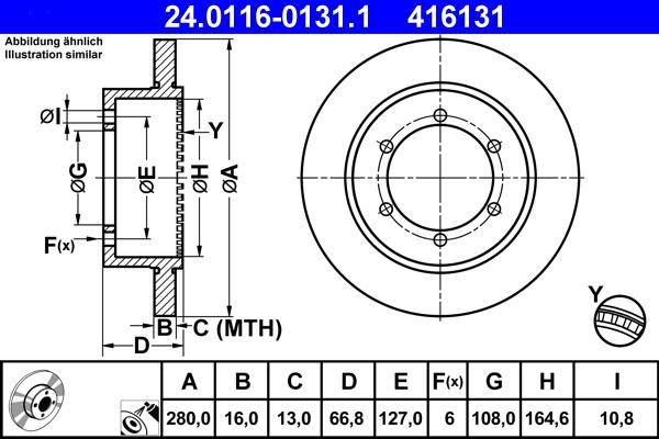 ATE 24.0116-0131.1 - Disque de frein cwaw.fr