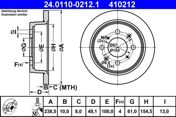 ATE 24.0110-0212.1 - Disque de frein cwaw.fr