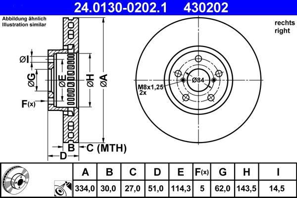 ATE 24.0130-0202.1 - Disque de frein cwaw.fr