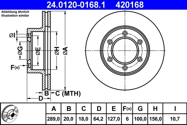 ATE 24.0120-0168.1 - Disque de frein cwaw.fr